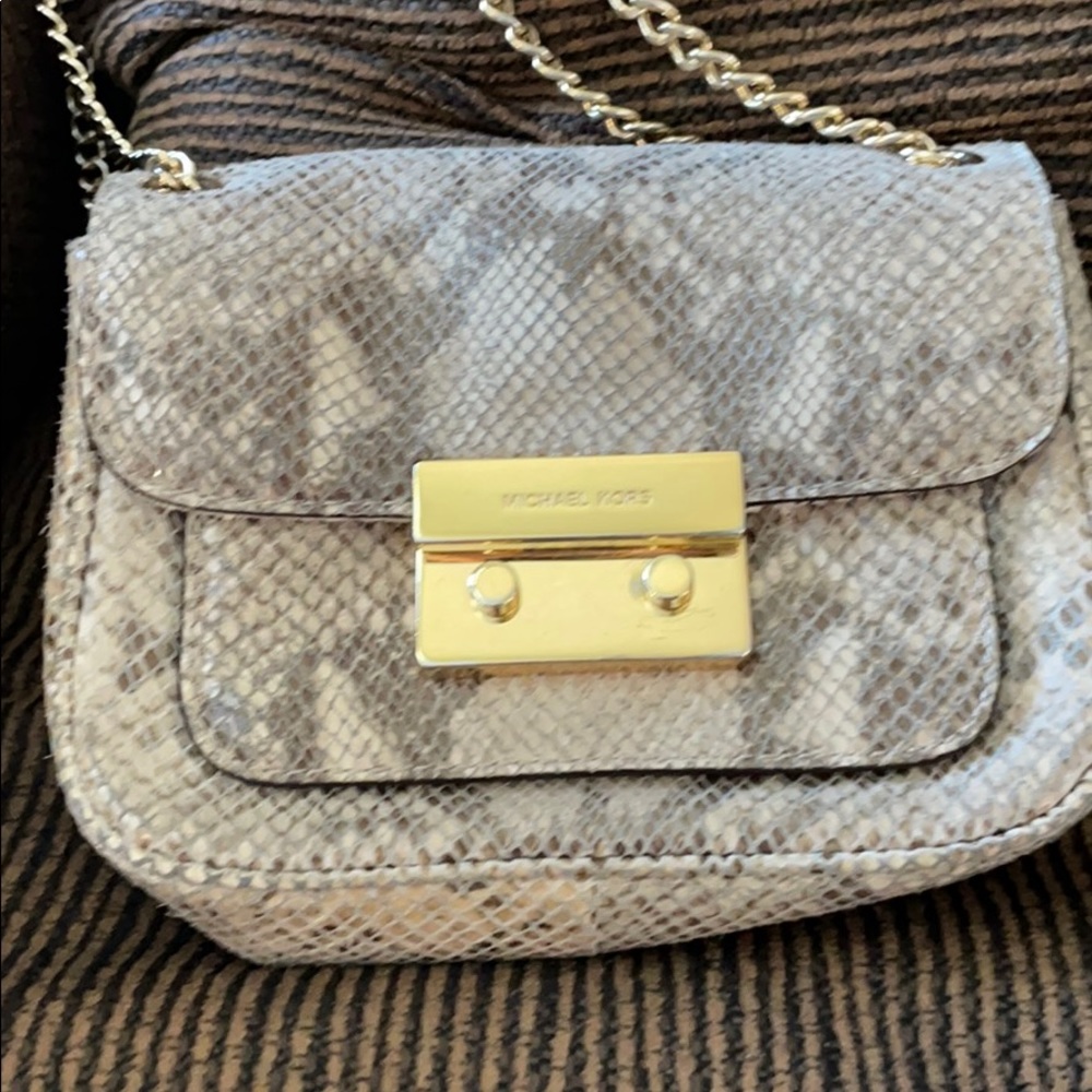 Michael Kors snake skin bag